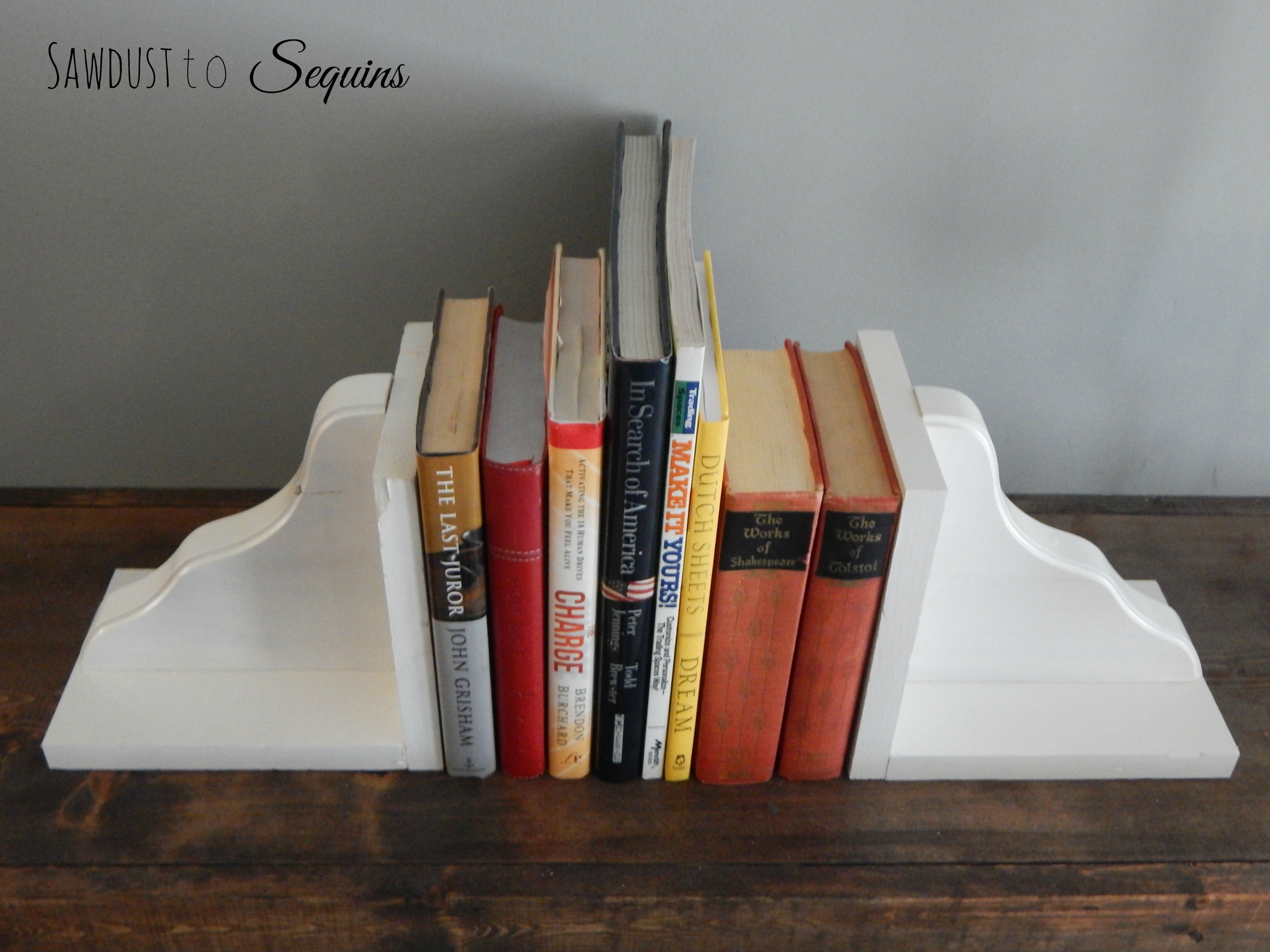 simple wood bookends